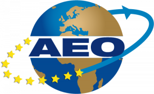 AEO Logo – Zugelassener Wirtschaftsbeteiligter